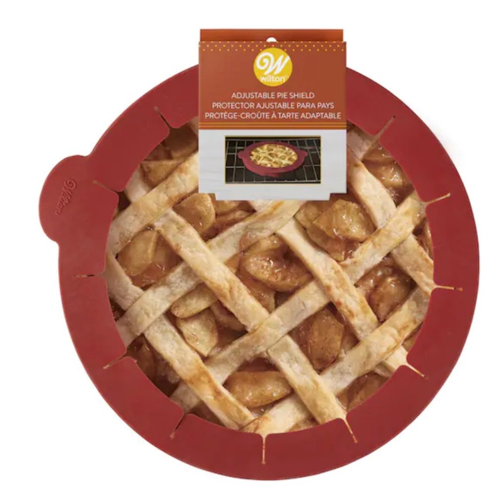 Wilton silicone adjustable pie shield